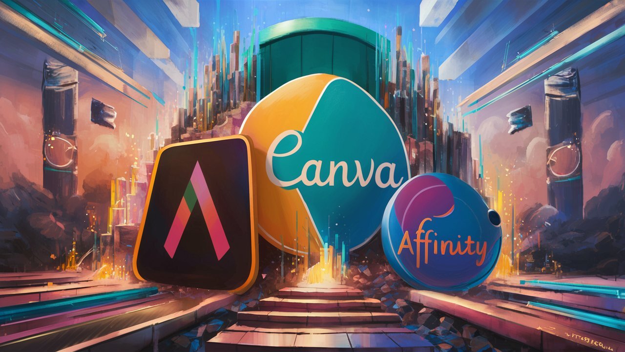 Adobe  :    Canva  Affinity