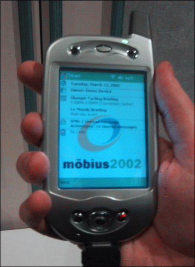 Мобильные телефоны и карманные компьютеры на конференции Möbius Europe Conference. День первый