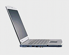 На выставке CeBIT-2002 Samsung Electronics представила
сверхтонкий ноутбук Q10