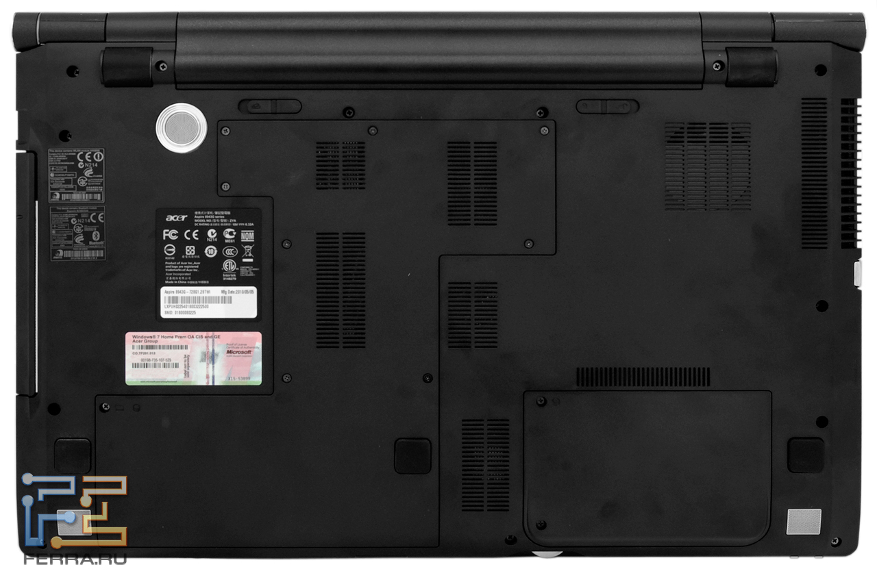 Aspire 3 крышка. Задняя панель ноутбука Acer Aspire. Нижняя крышка ноутбука Acer.