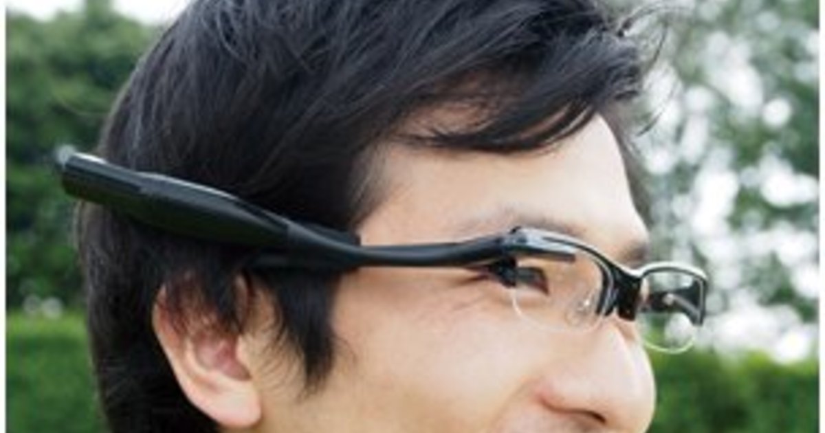 Конкурент Google Project Glass от Olympus крепится на дужку очков ...