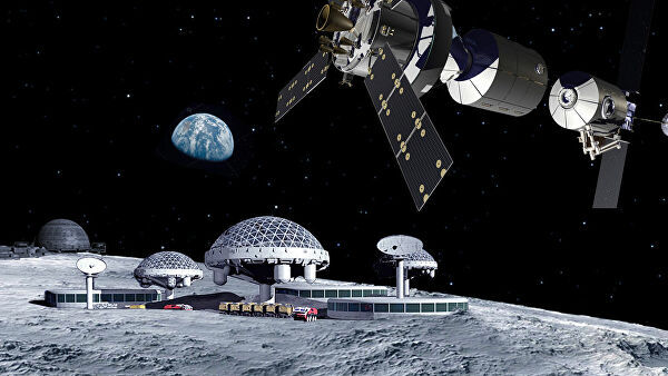 Россия и Китай построят лунную станцию на орбите Луны