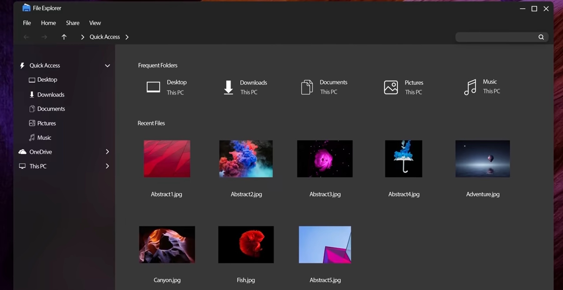 Опубликованы изображения Windows 11 в «тёмном режиме»