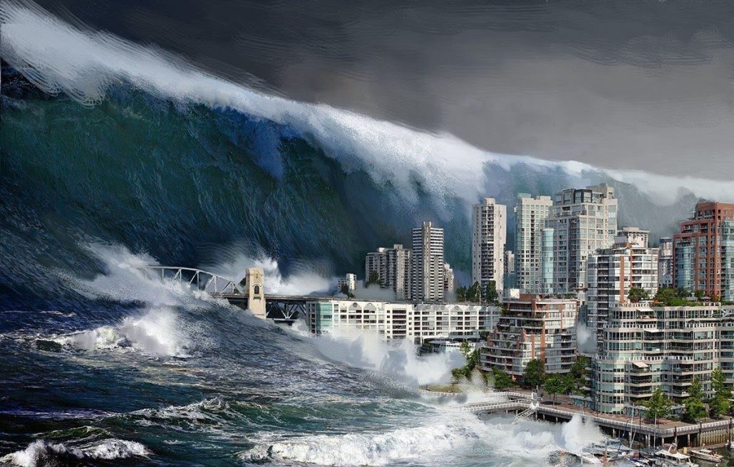 Какого размера цунами появятся из-за глобального потепления