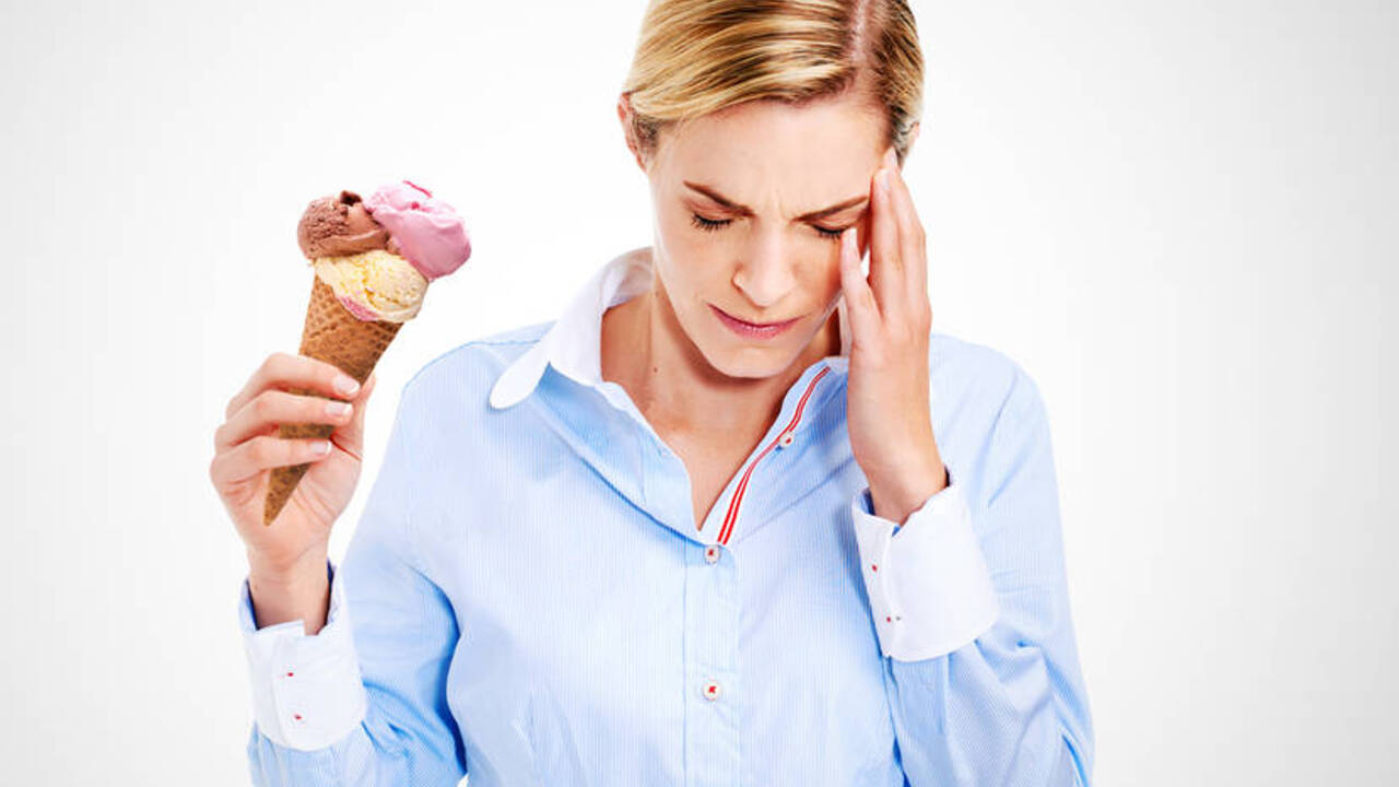 Почему из-за очень холодной пищи возникает головная боль