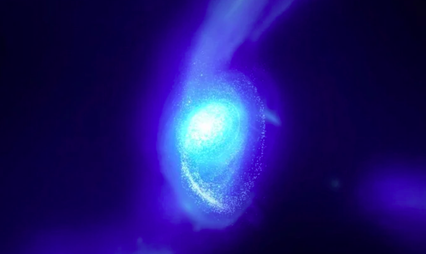 Учёные нашли вращающуюся галактику времён первых дней Вселенной