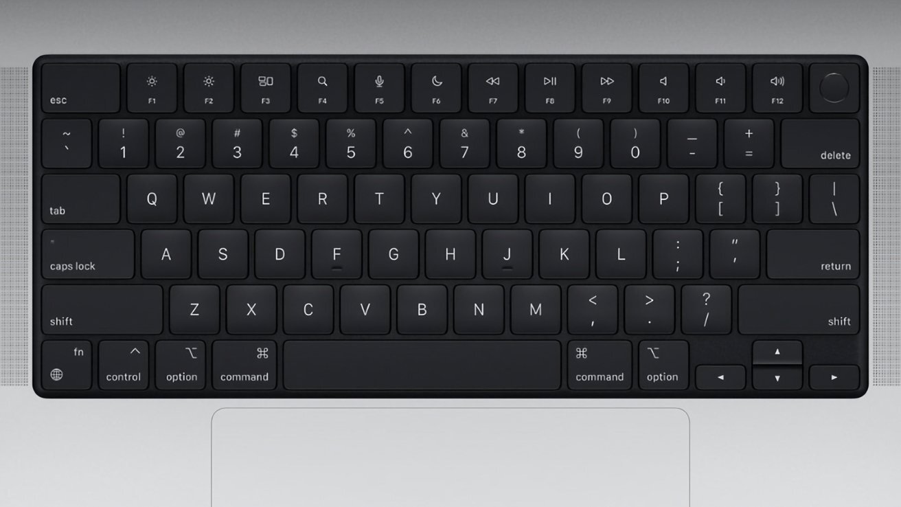 Apple запатентовала клавиатуру для своих ноутбуков. Каждую клавишу можно полностью подстроить под себя