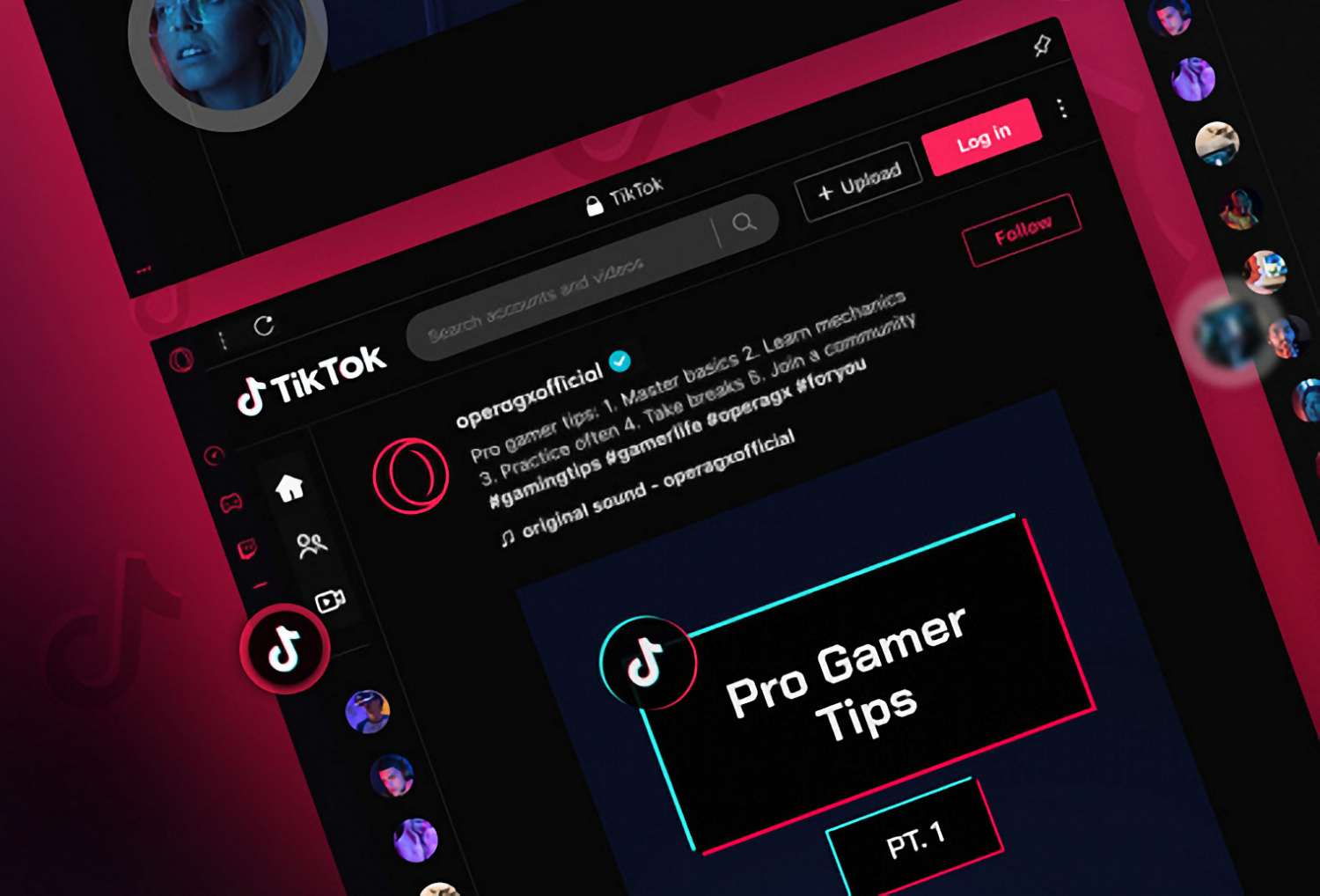 Отдельное приложение не нужно: Opera вшила TikTok в свой игровой браузер Opera GX