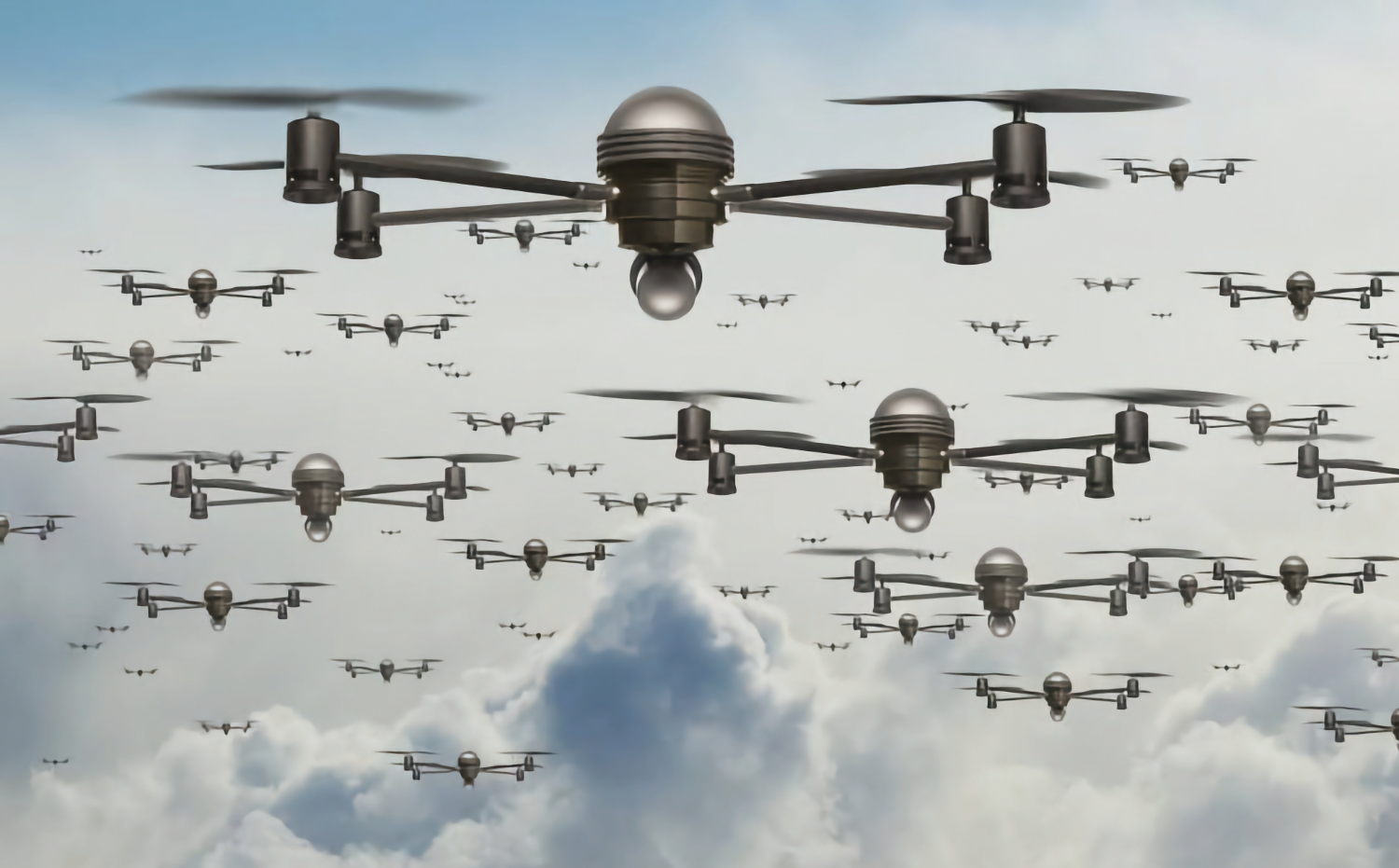 В России создали дронов, нападающих роем