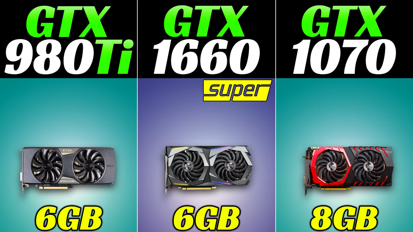 GTX 980 Ti против GTX 1660S и GTX 1070: попробуйте угадать победителя