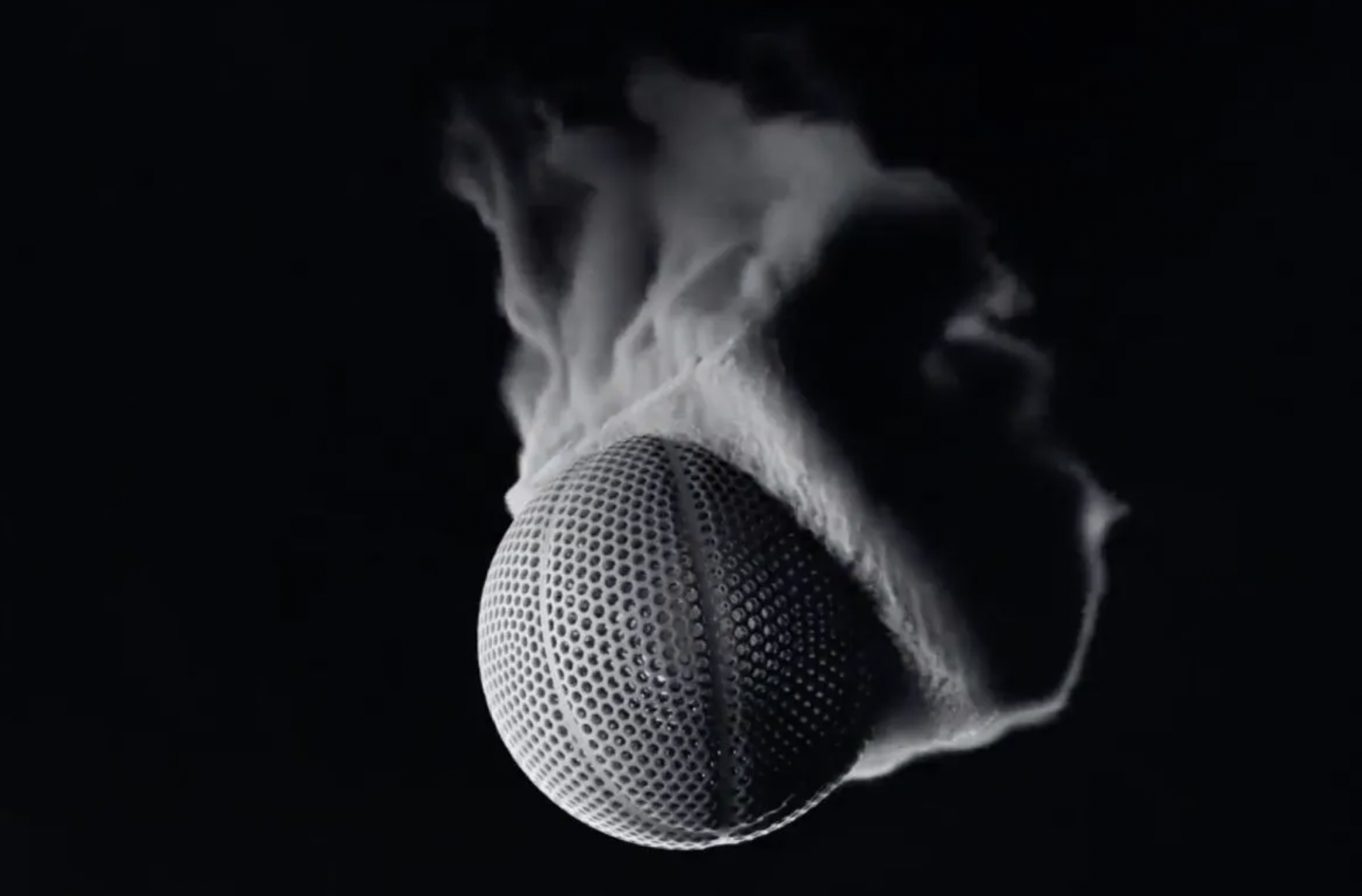 Это баскетбольный мяч без воздуха. И его напечатали на 3D-принтере