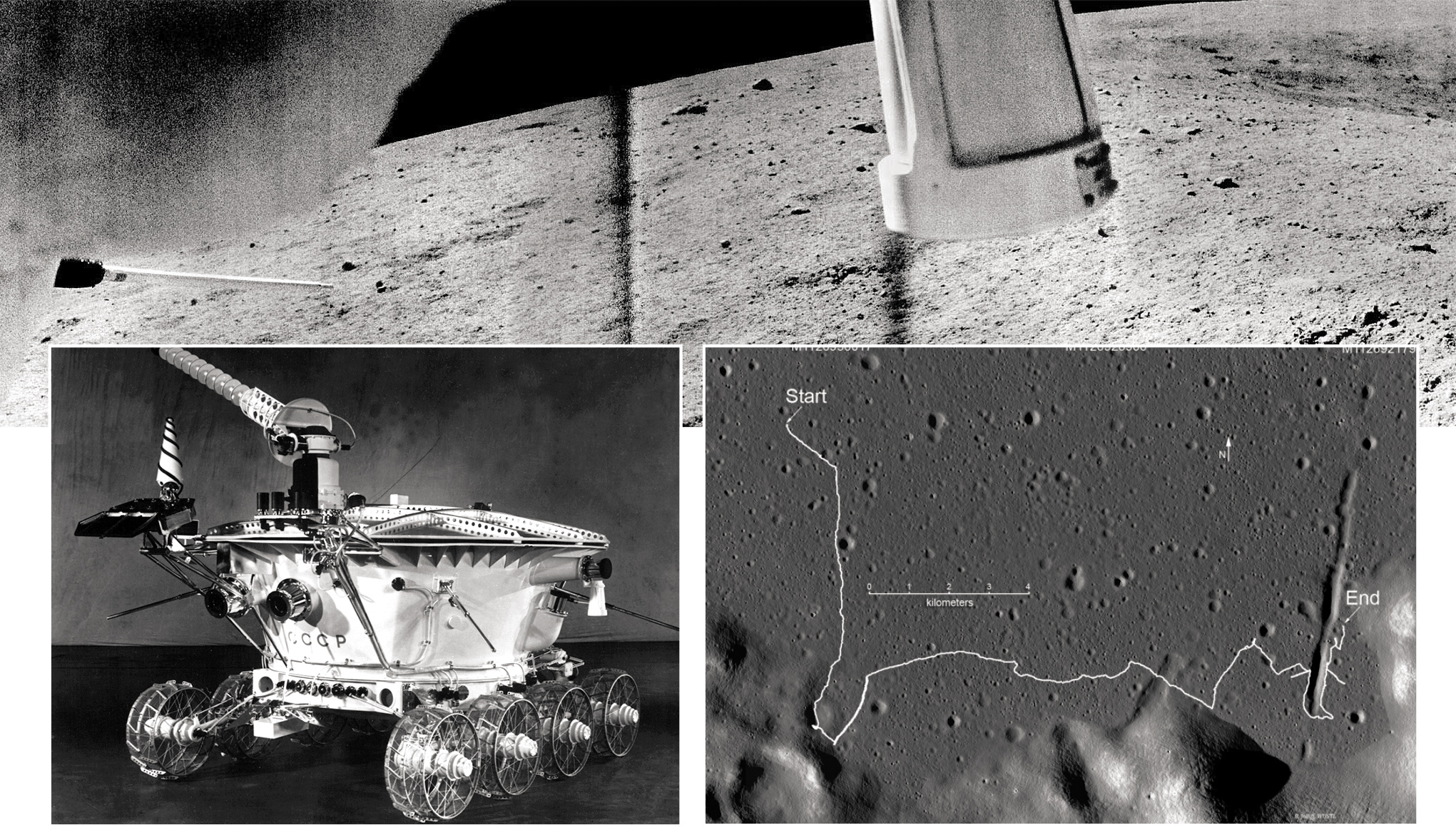 Какой аппарат помогал исследовать поверхность луны
