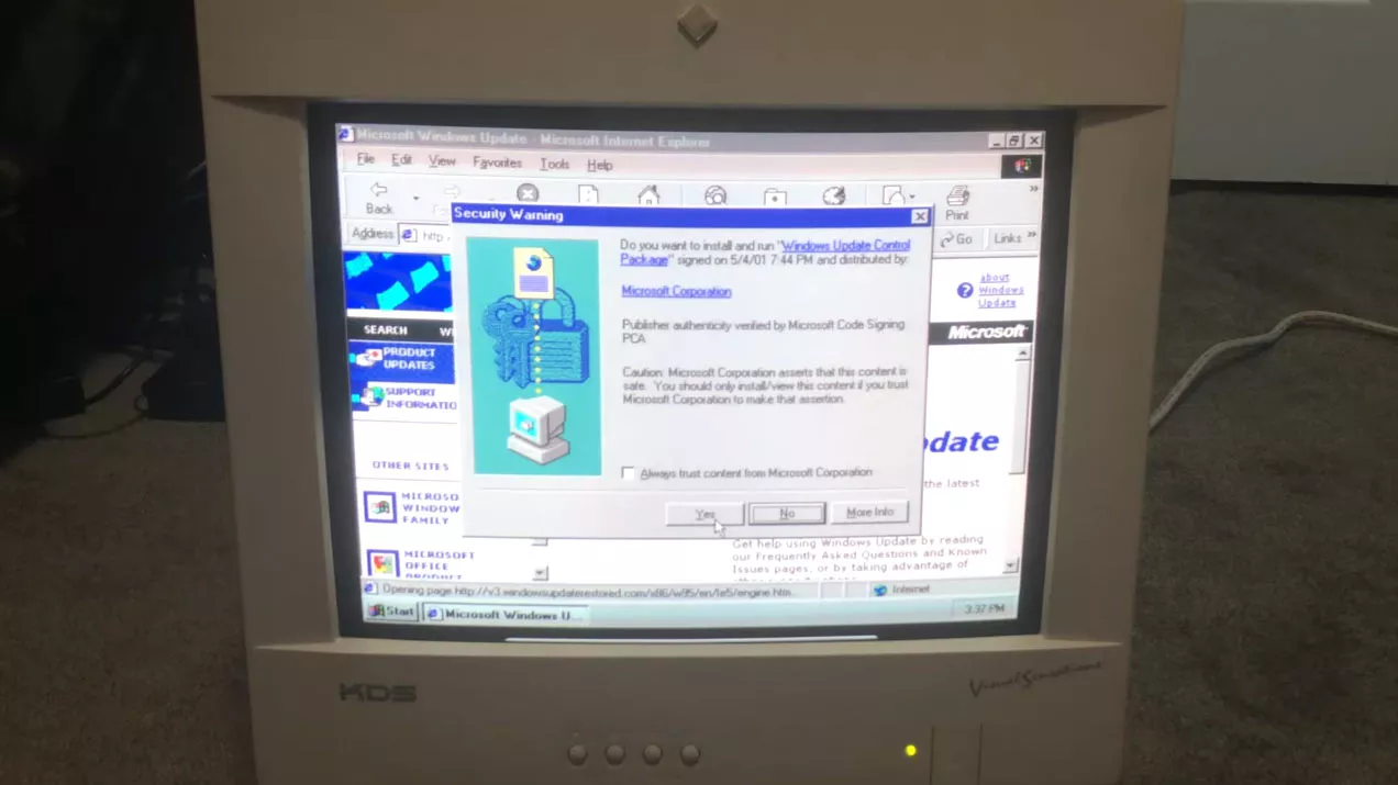 Теперь Windows 95 и 98 можно обновить через Интернет