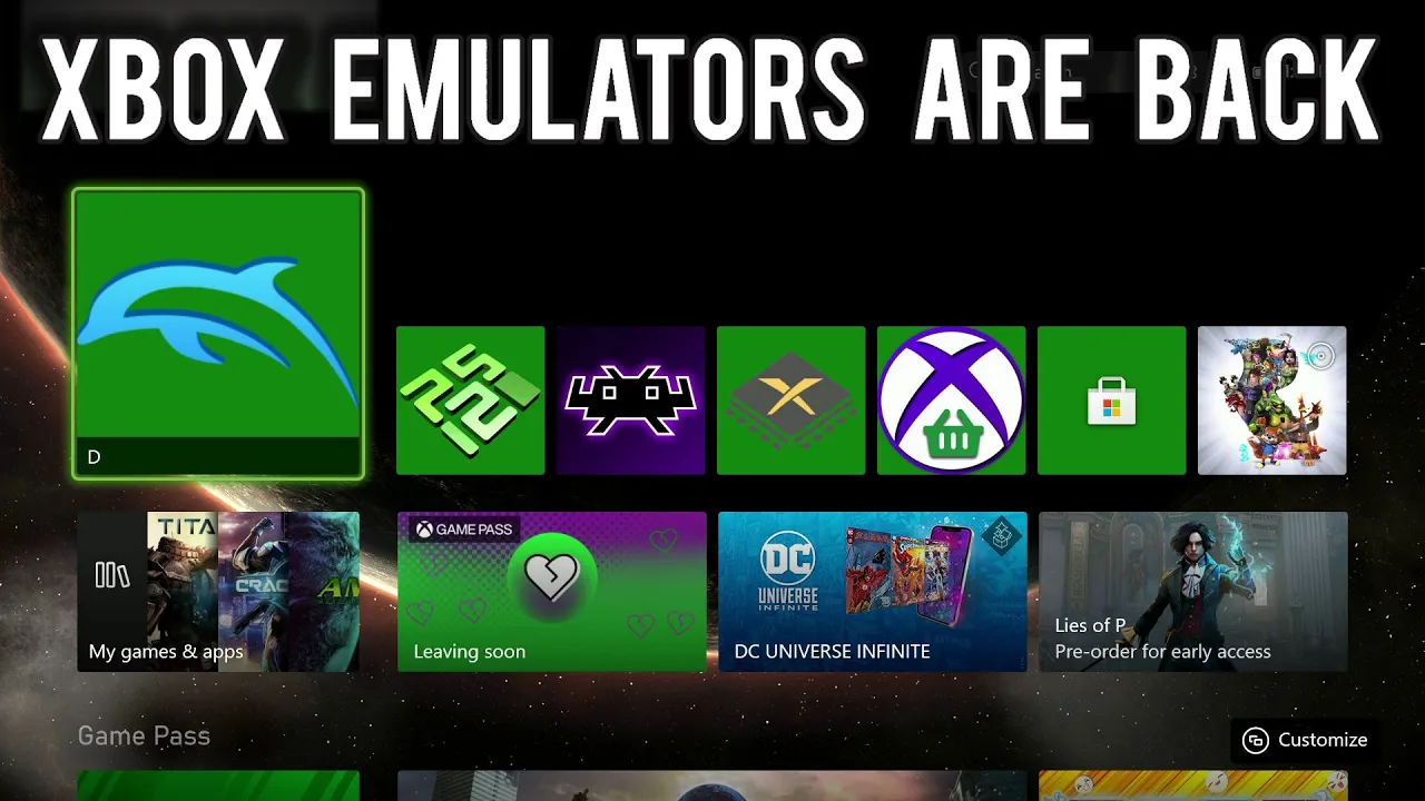 В Xbox Series вернули возможность запускать игры со старых консолей Nintendo и PlayStation