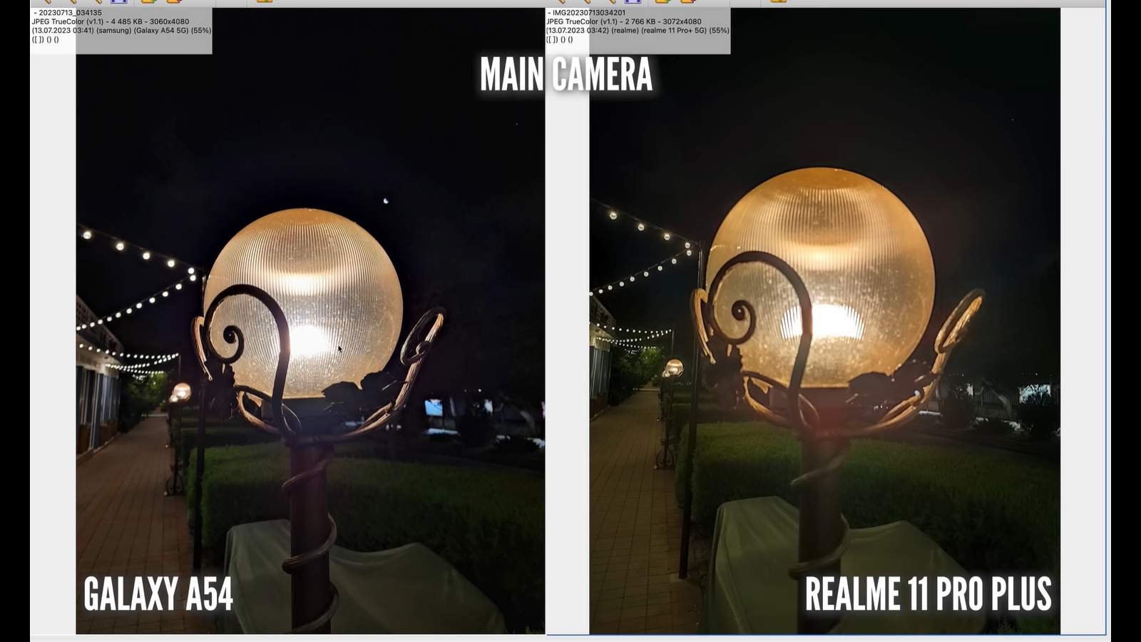 Смартфон с лучшей камерой за 35 тысяч рублей: Samsung Galaxy A54 против Realme 11 Pro+