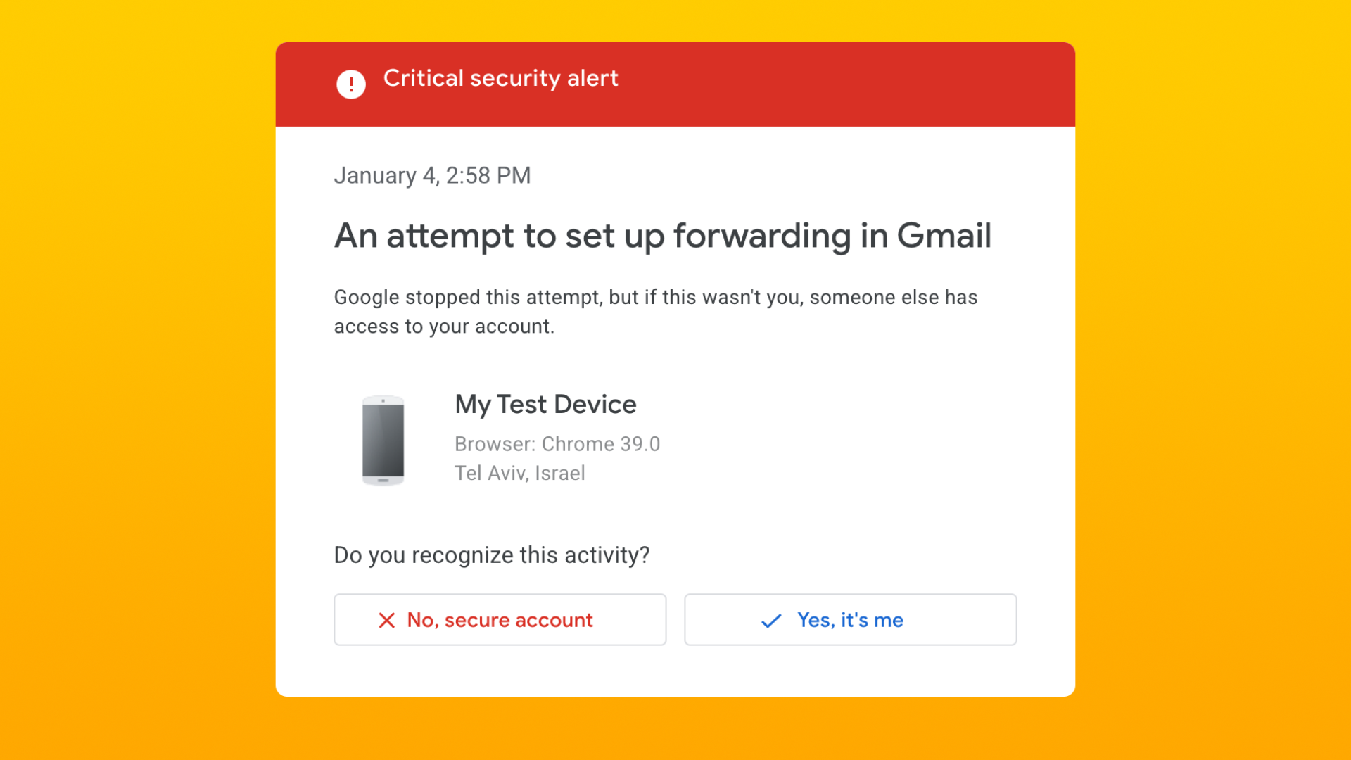 В Gmail появится дополнительное подтверждение личности