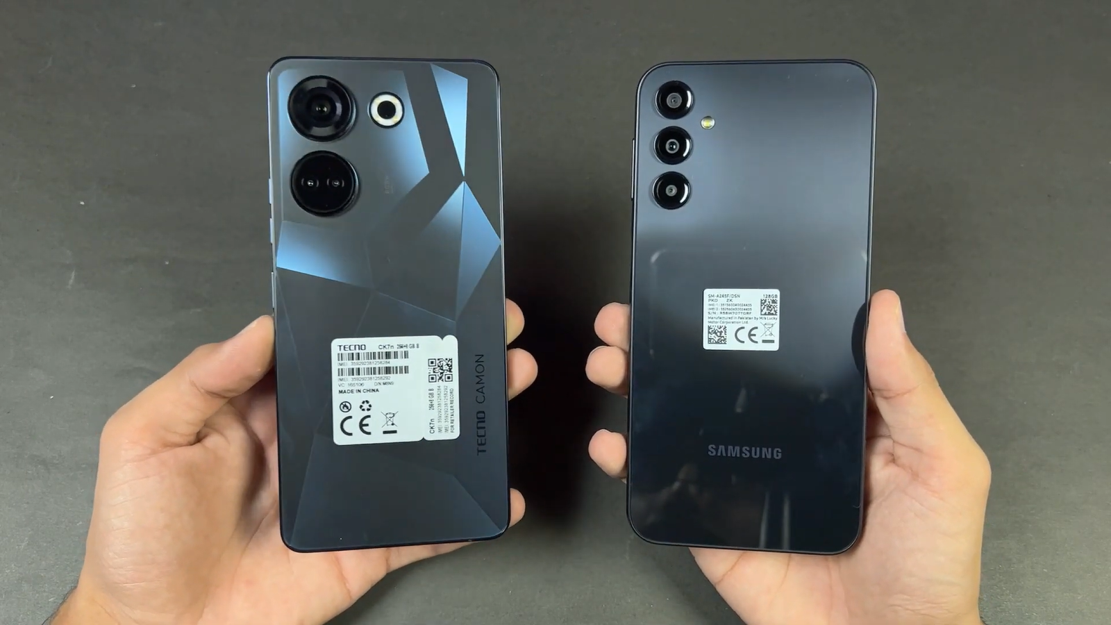 Равные по цене смартфоны Tecno и Samsung сравнили по скорости работы