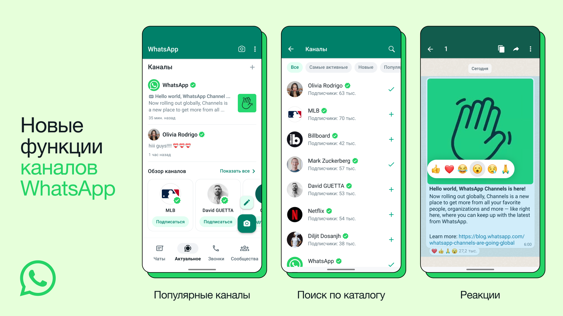 WhatsApp-каналы стали доступны и в России