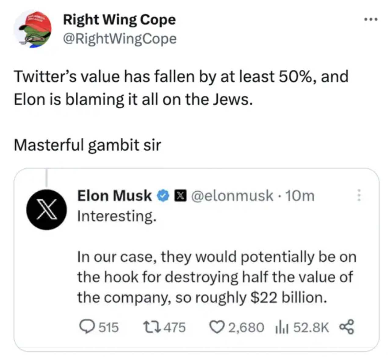 Twitter случайно опубликовал рекламу с критикой и насмешками над Илоном Маском во главе компании