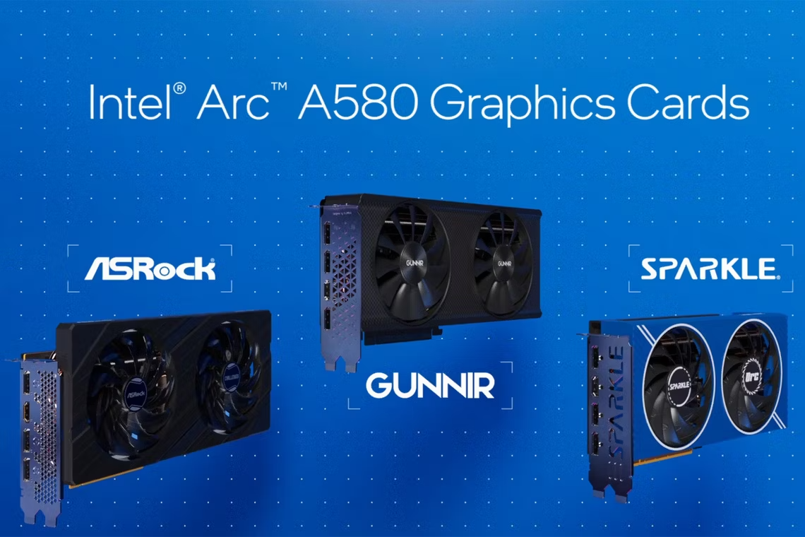 Intel анонсировала народную видеокарту Arc A580 дешевле $200