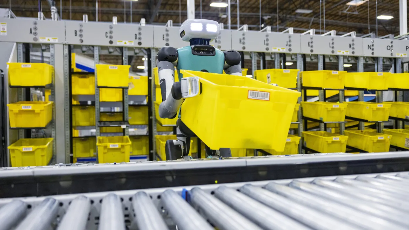 На складе интернет-магазина Amazon теперь работает гуманоидный робот