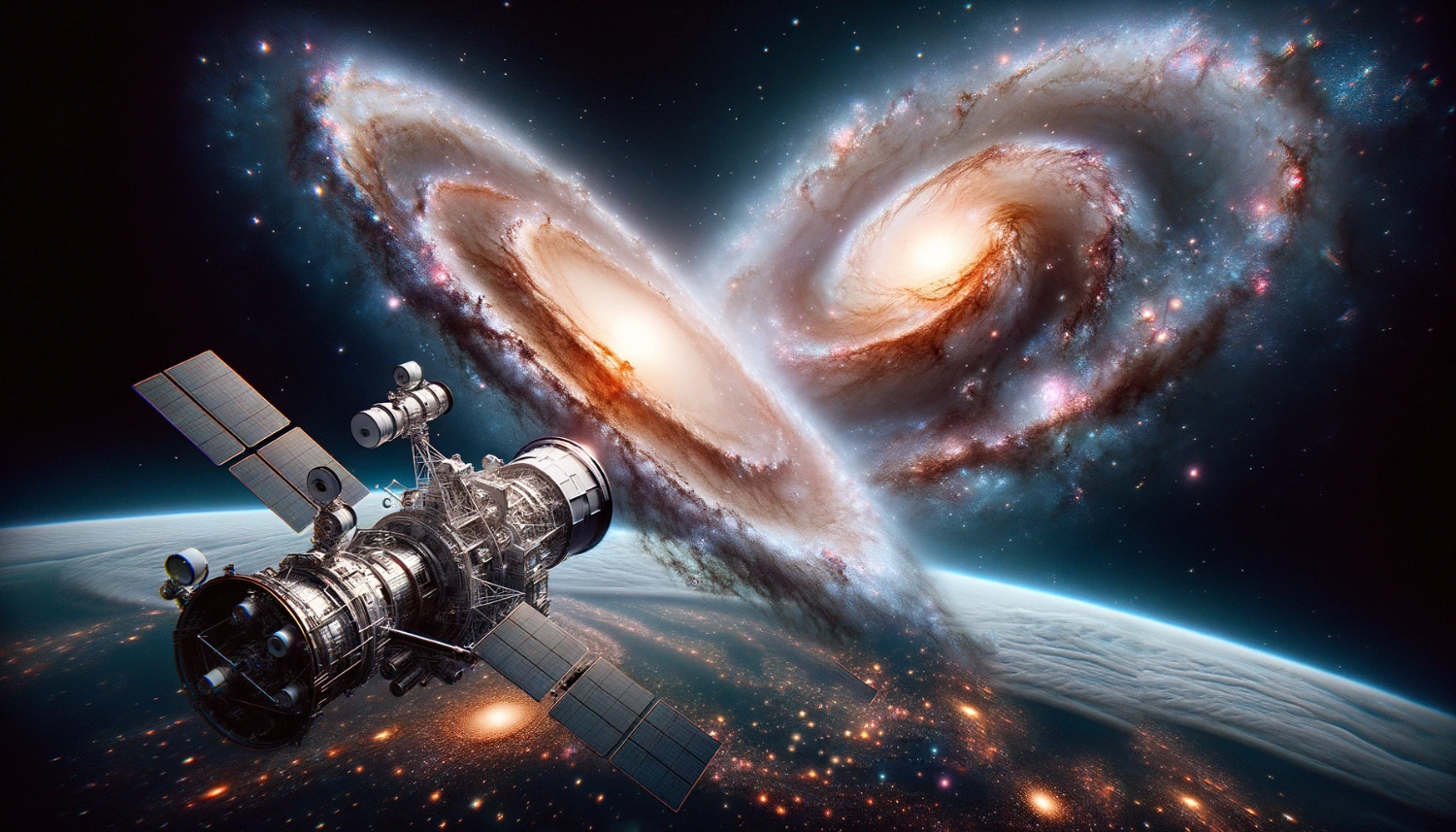 Космический телескоп Хаббл заснял столкновение сразу трёх галактик