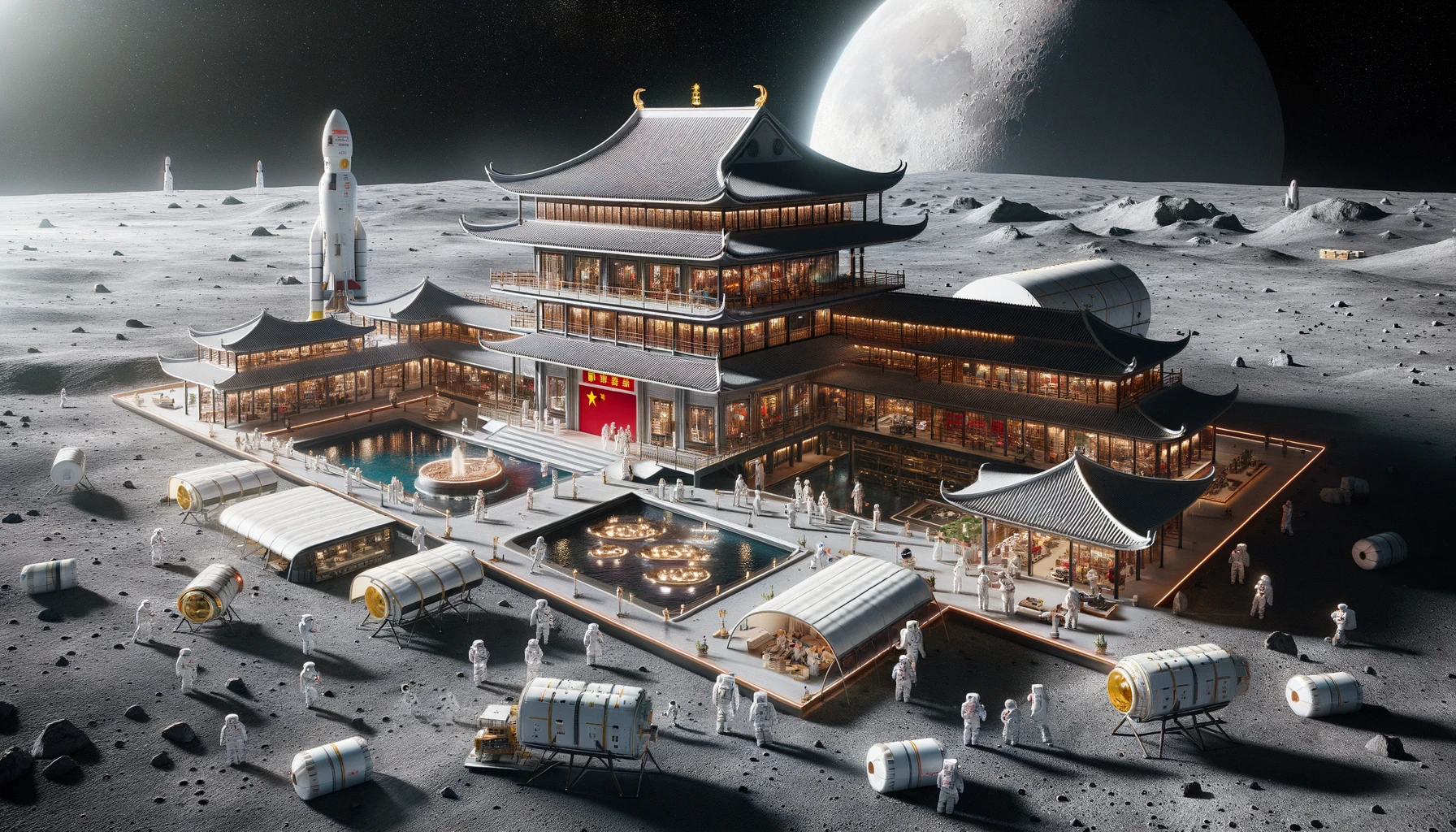 Китай показал дизайн собственной лунной базы