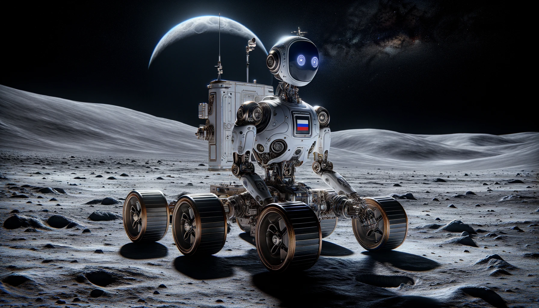 Российского робота-кентавра для исследования Луны показали на фото и вживую