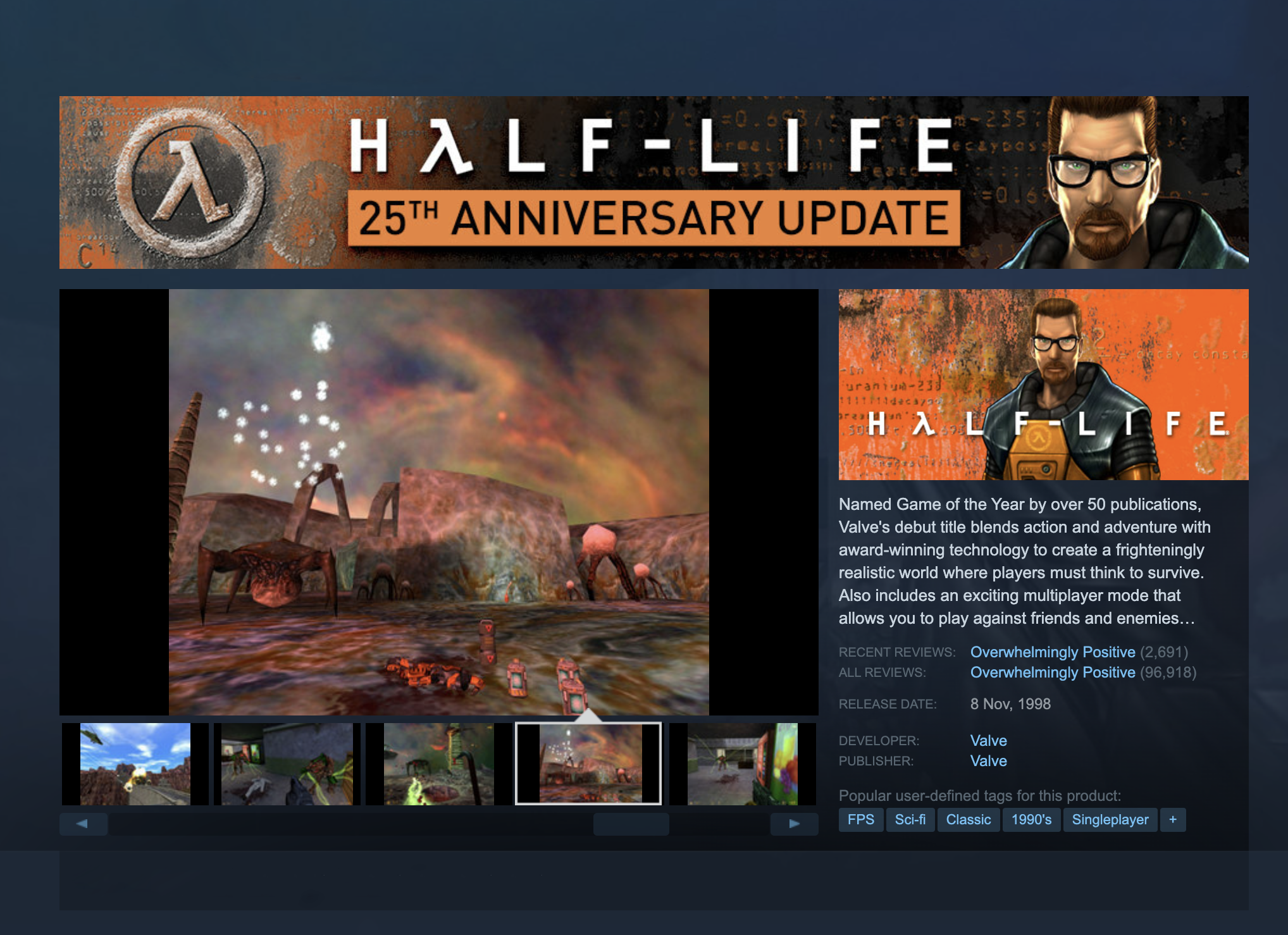 Пора тряхнуть стариной: в честь 25-летия Half-Life получила большое обновление и стала бесплатной