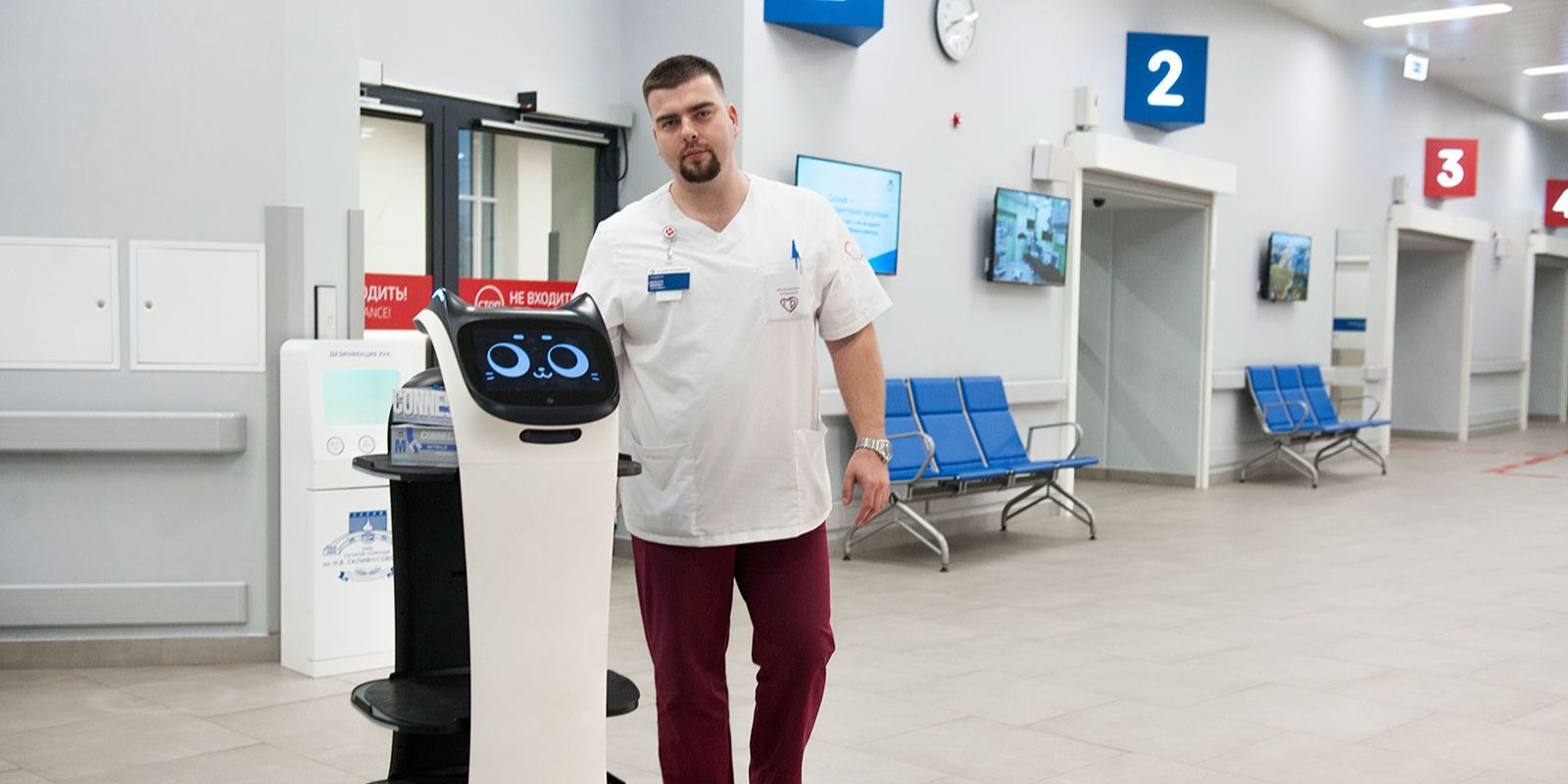 В российских больницах начали работу робокошки, в том числе дающие советы о здоровье