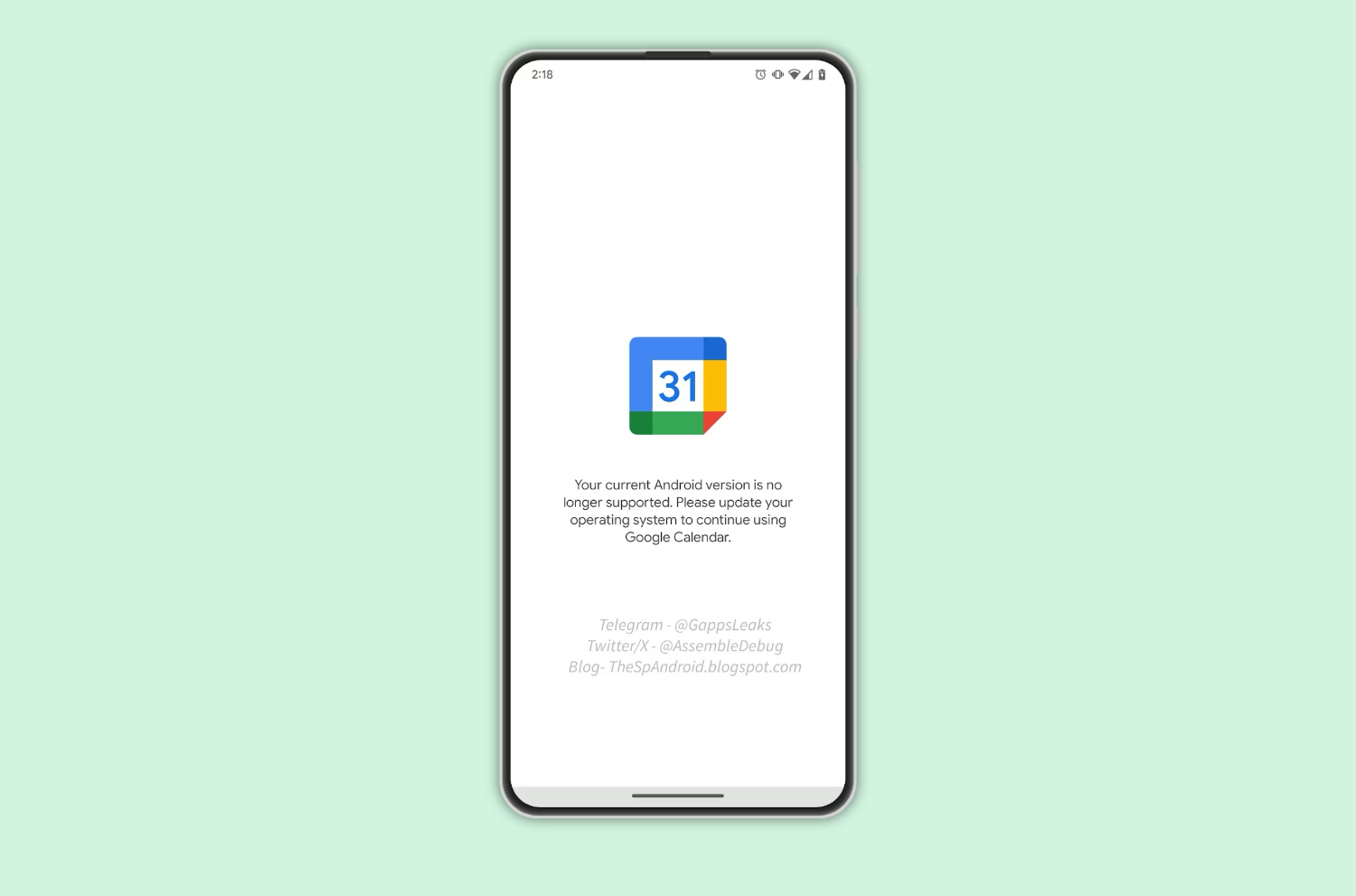Google отключит приложение «Календарь» пользователям старых смартфонов