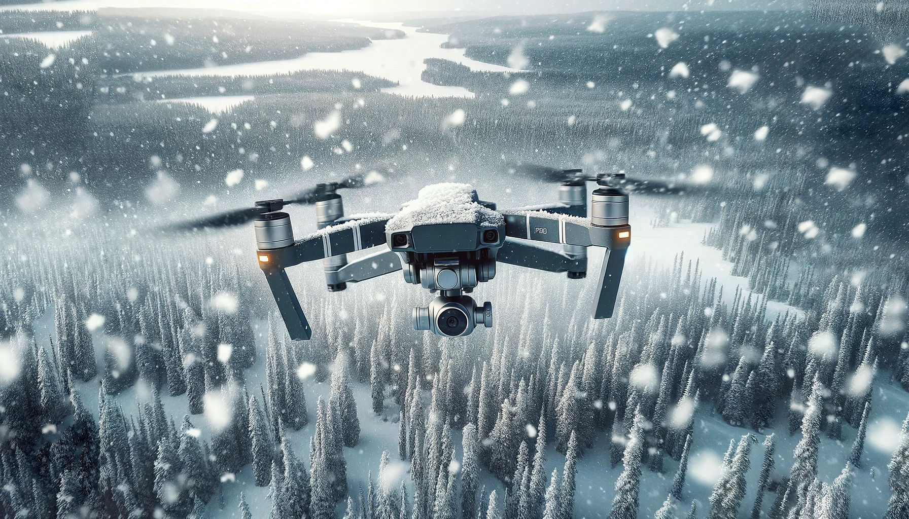 Какая главная проблема использования дронов в снегопад