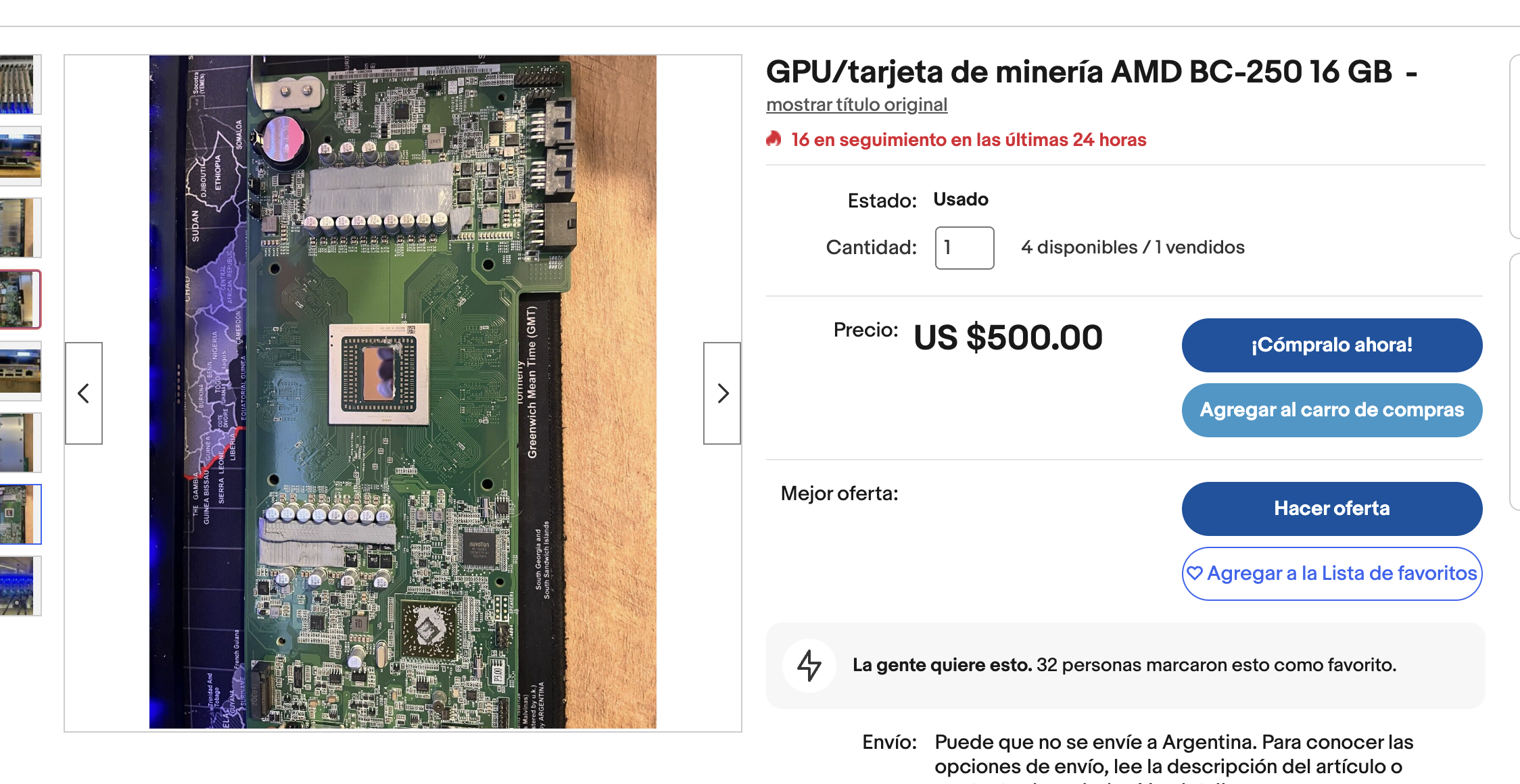 Превращенный в GPU для майнинга чип из PlayStation 5 начали продавать на eBay за $500