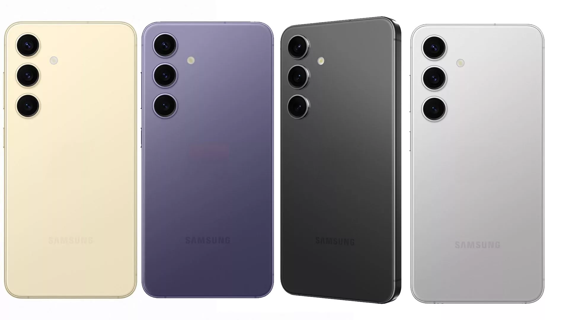 Samsung Galaxy S24 показали сразу в четырех цветовых вариантах