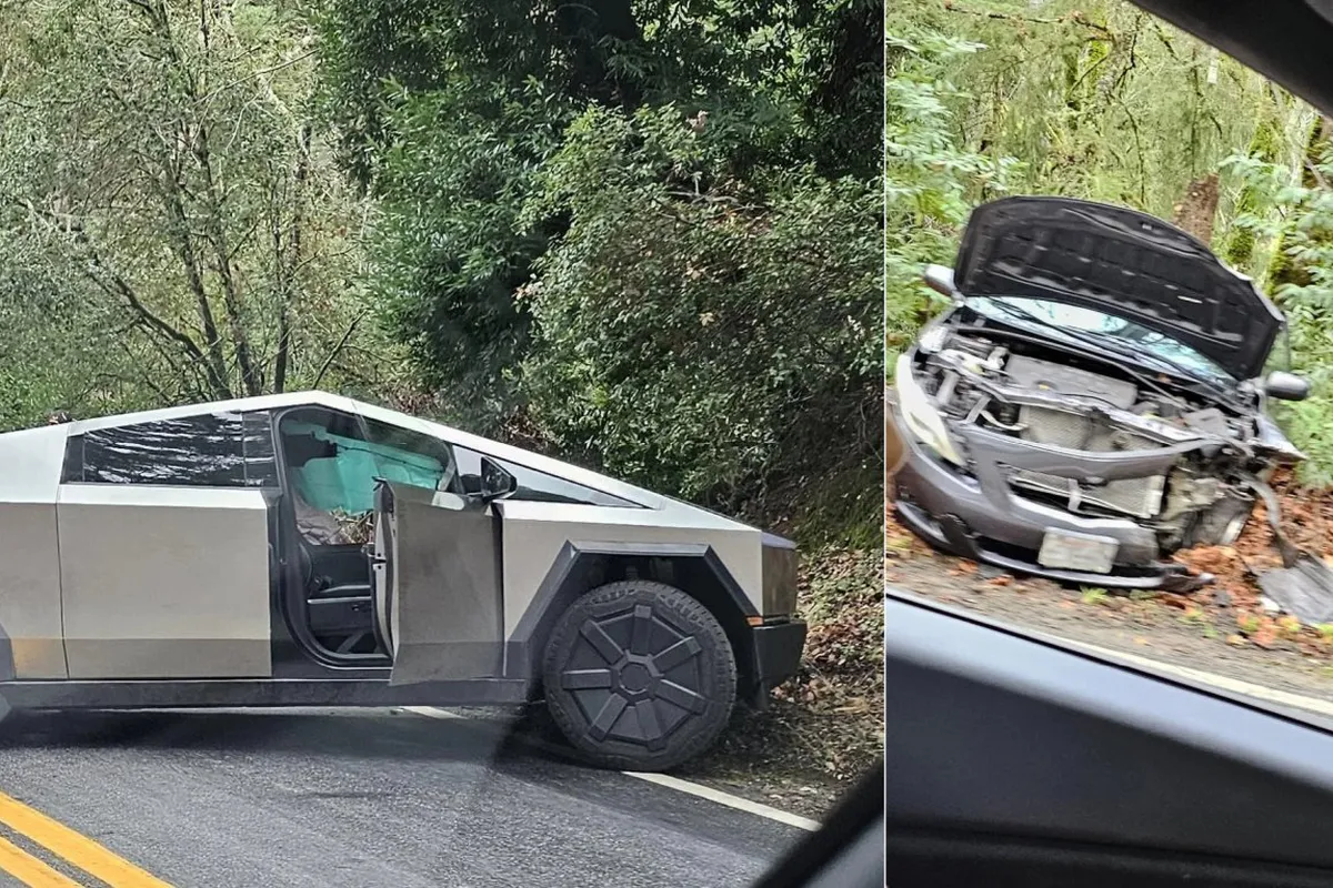 Первая авария с участием Tesla Cybertruck: машине «хоть бы хны»