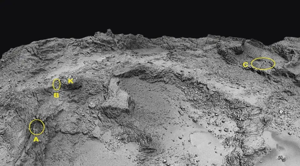 Учёные впервые обнаружили на комете пещеры и лёд