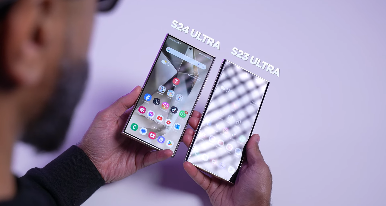 Блогер сравнил флагманские Samsung Galaxy S24 Ultra и S23 Ultra, назвав их главные отличия