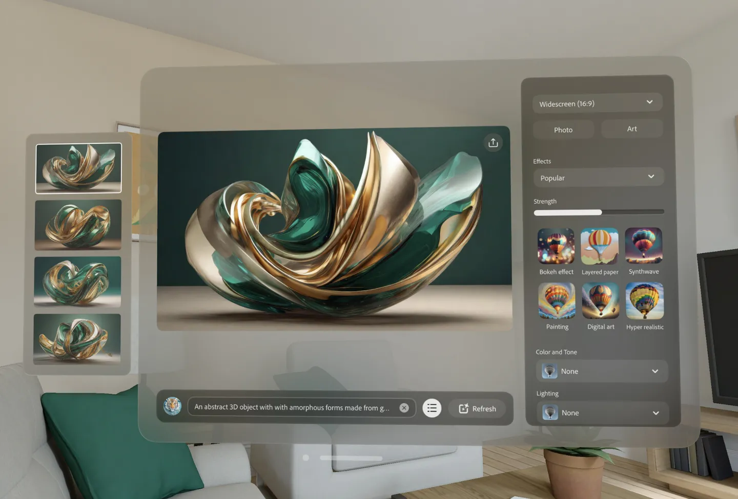 Adobe представила приложение Firefly AI для Apple Vision Pro