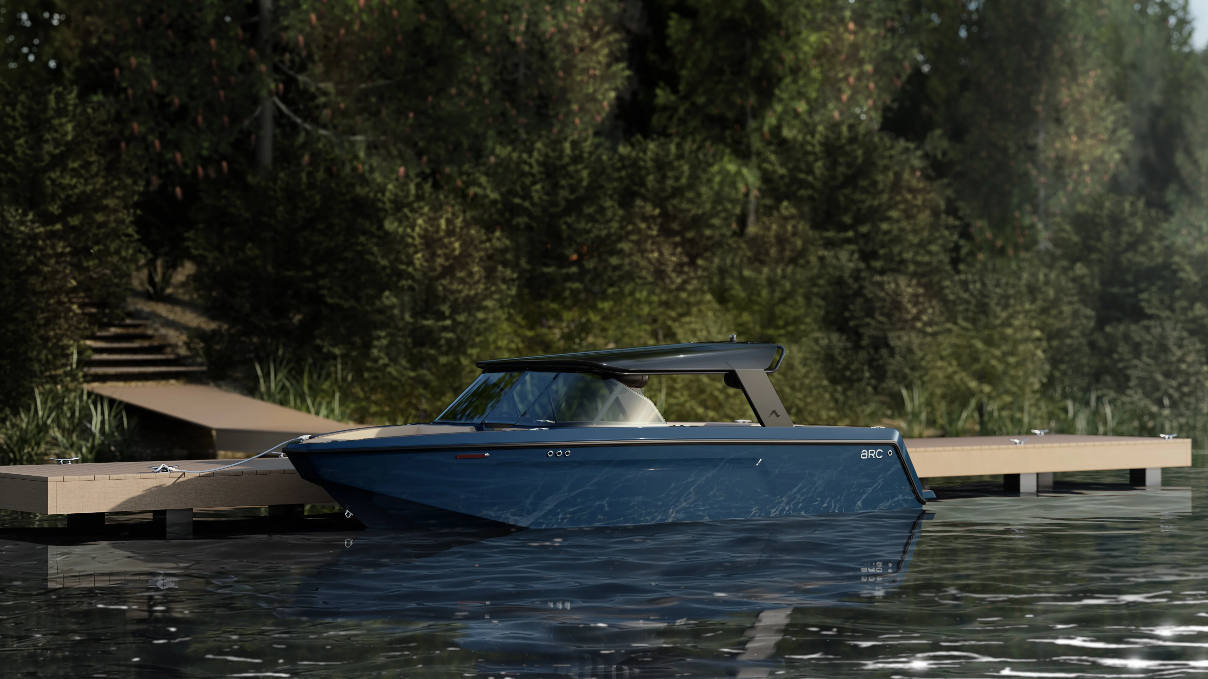 Arc представила новую модель электрической лодки для вейкбординга