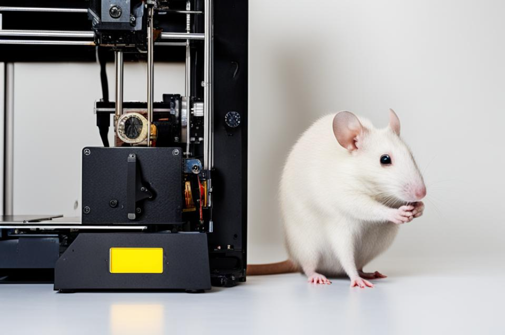 Ученые впервые напечатали кожу на крысе во время операции