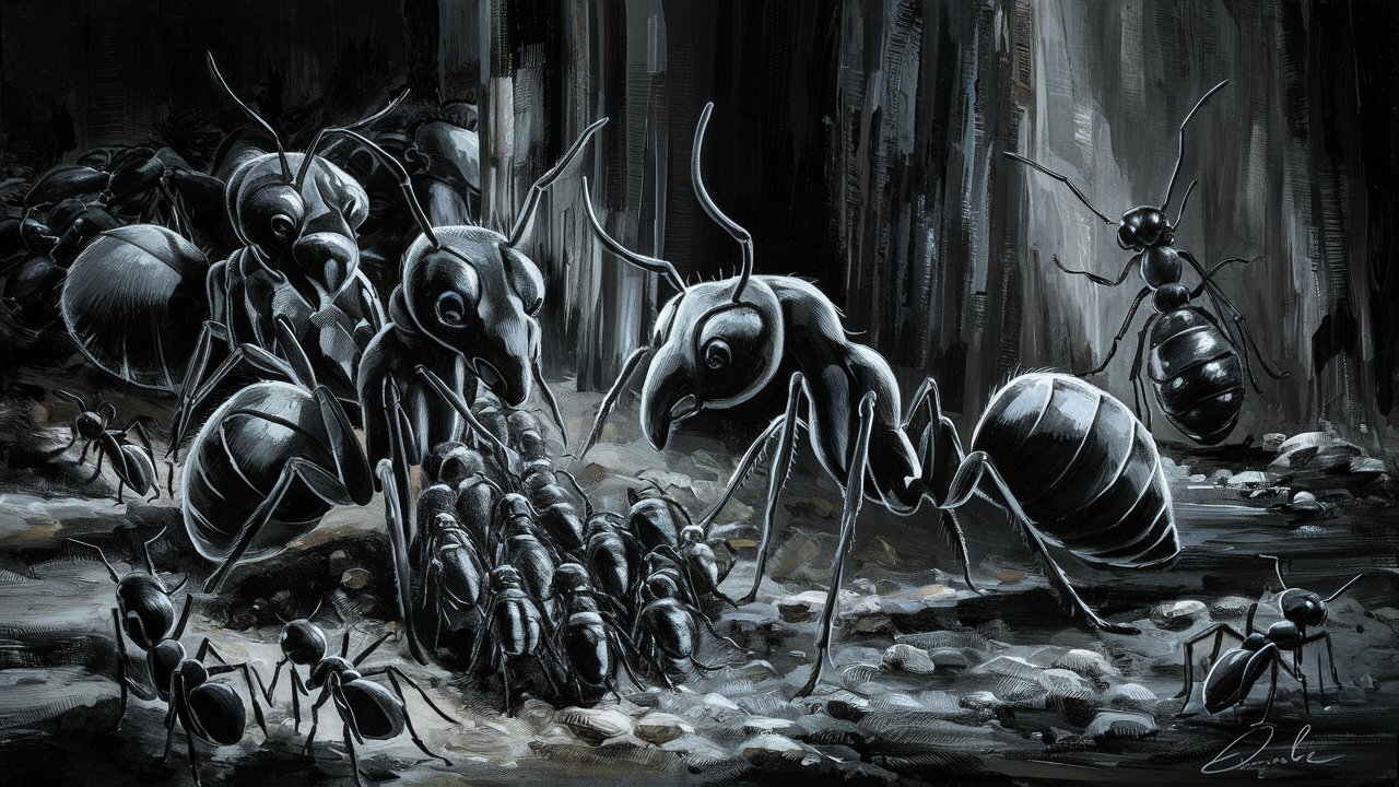 У муравьев нашли «нянь», или почему их королевы перестают следить за детьми
