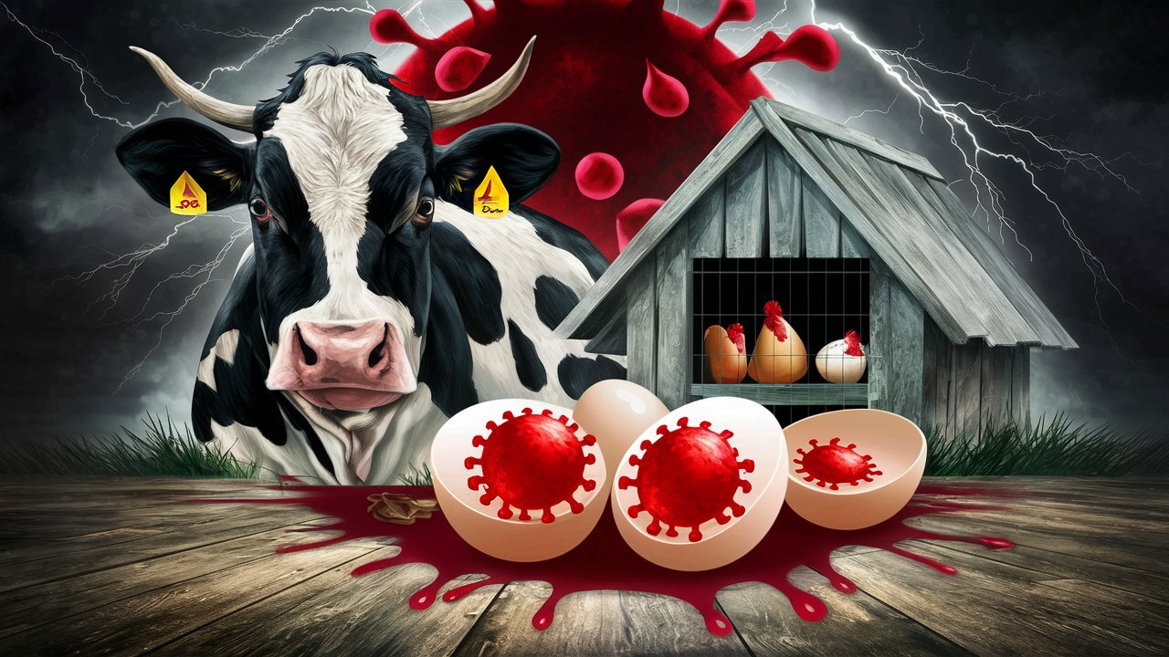 Птичий грипп распространился на коров и яйца в США