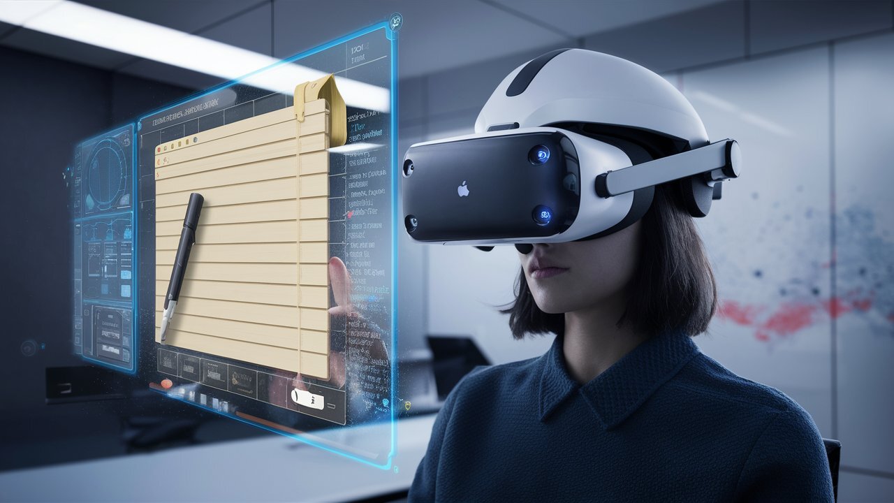 Microsoft выпустила приложение-блокнот для VR-шлема Apple Vision Pro