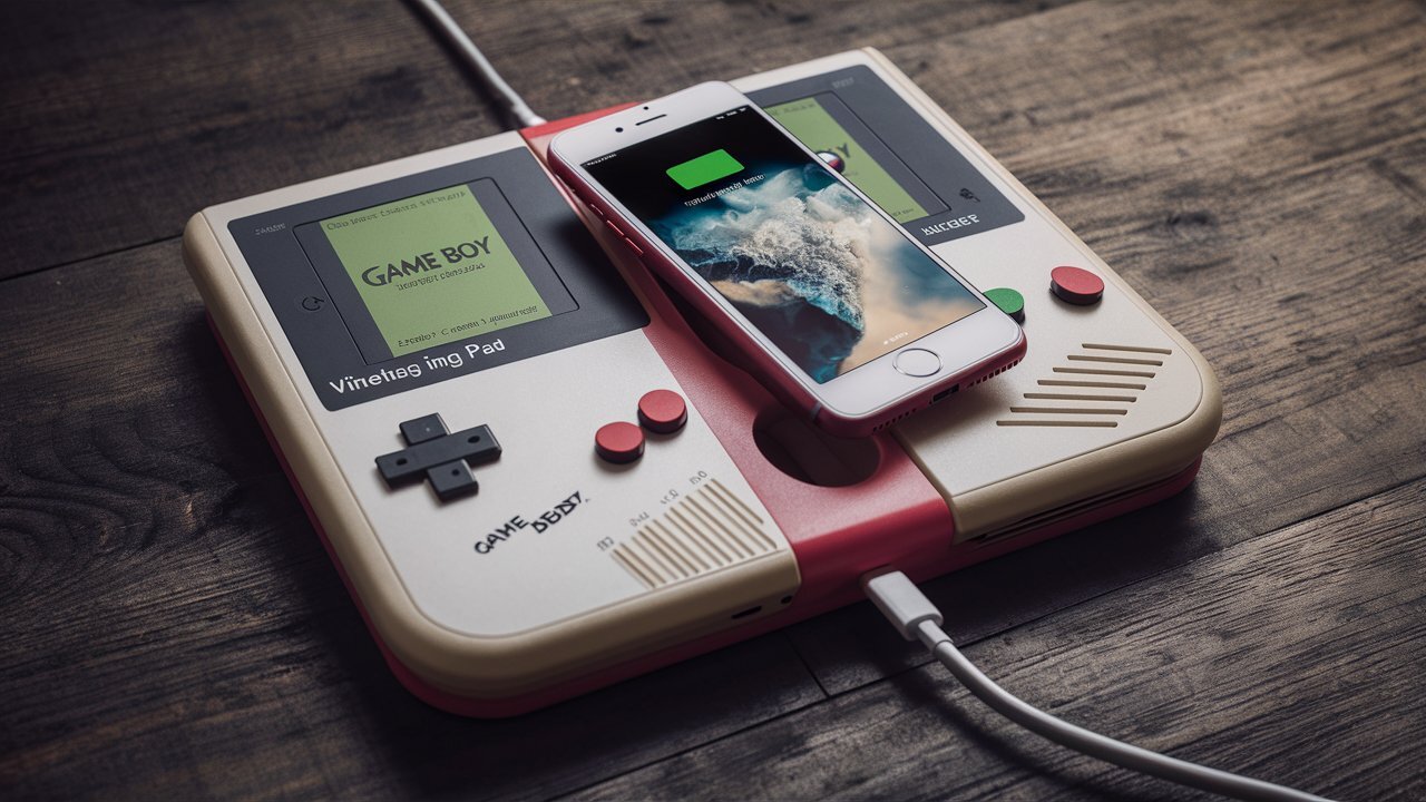 Вышла беспроводная зарядка для iPhone в виде ретро-консоли Game Boy