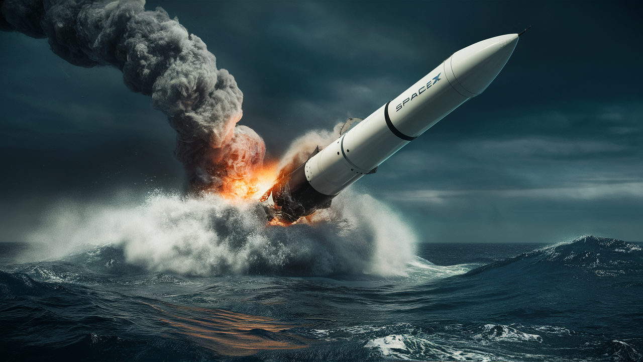 Так и было задумано: SpaceX прокомментировало падение в океан ракеты Falcon 9