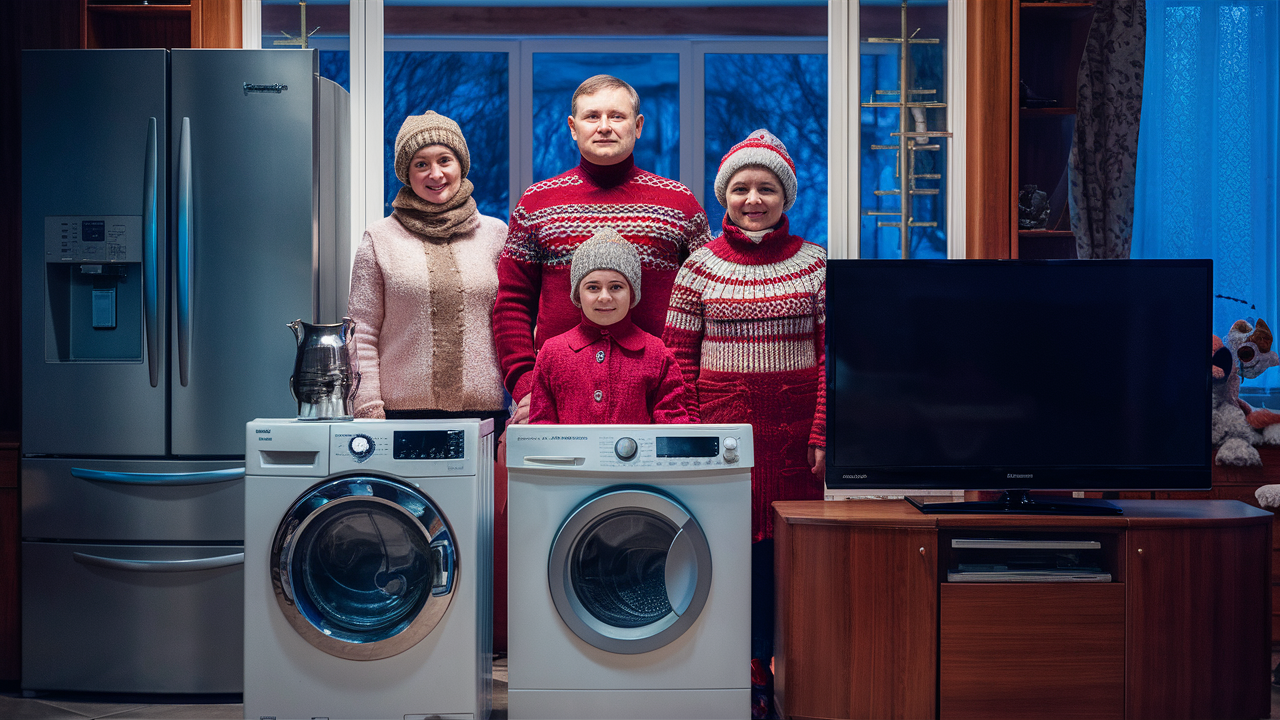 Холодильник, стиральная машина и телевизор: россияне назвали самую ценную для себя технику