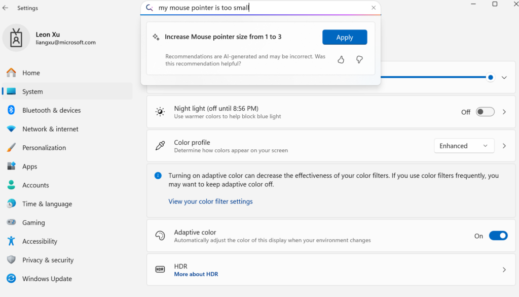 В Windows 11 появится офлайн-ИИ для управления компьютером «человеческим языком» 2 8b6e5ad238c405a59c9b04a2c046ca63d397a60c THE ASHGABAT TIMES