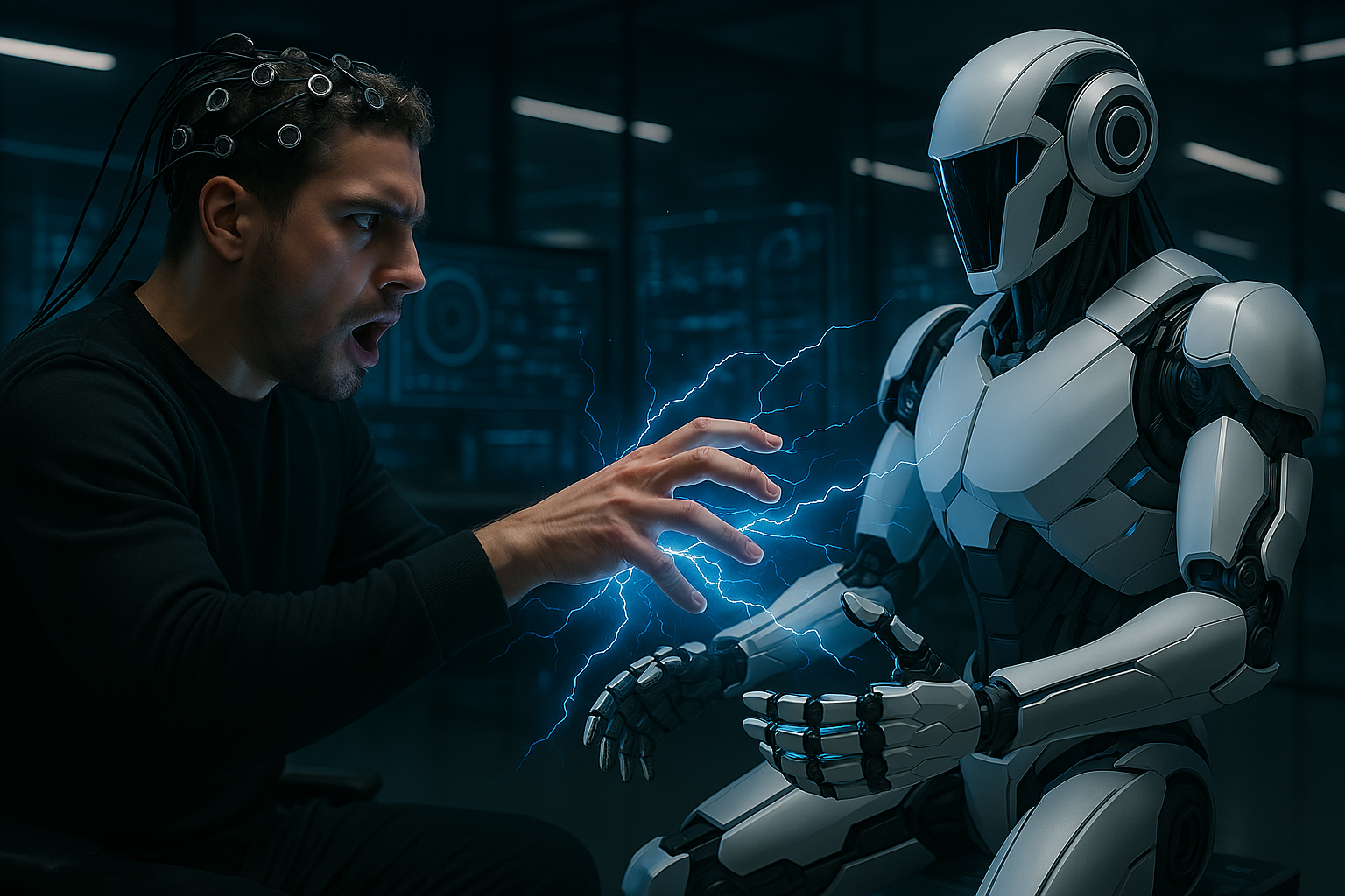 Учёные придумали, как управлять роботами силой мысли — без чипа в голове