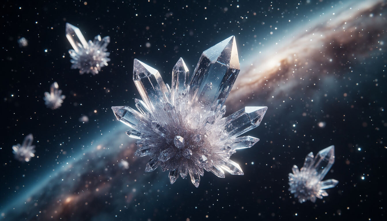 Российские космонавты впервые вырастили идеальные кристаллы в космосе