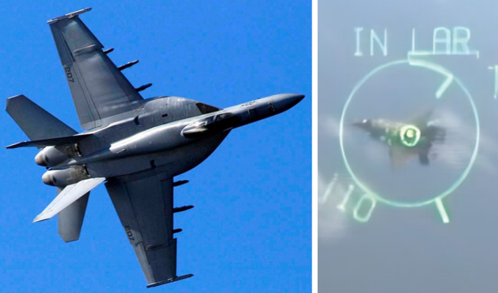 Старый палубный истребитель F-18E смог «сбить» современный F-35B на учениях